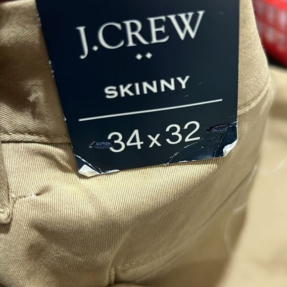 J. Crew Factory AN792 Skinny-fit chino pant NWT/Repaired Khaki NWT size 34/32 - Picture 6 of 13